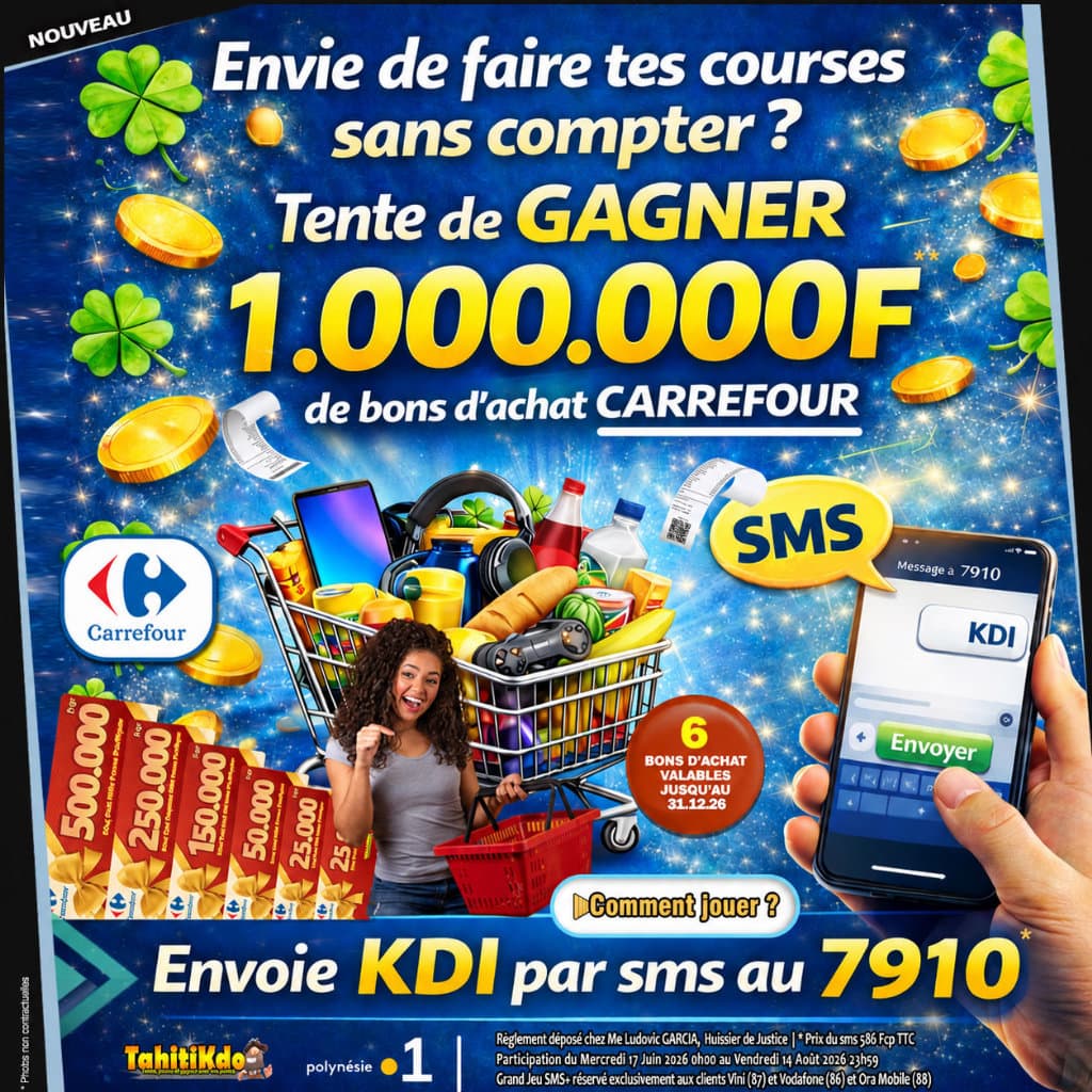 1.000.000F de bons d'achat Carrefour